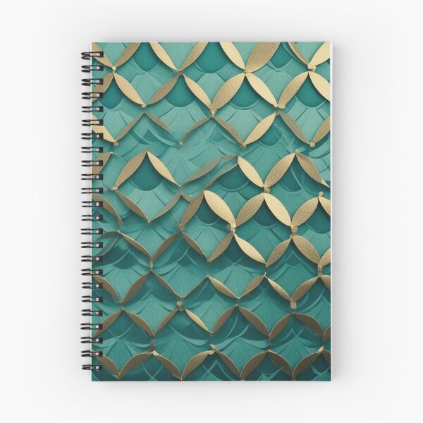 Item preview,  Mid-Century Overlapping Fish Scales & Feathers Pattern for Backgrounds designed and sold by hjian8219.