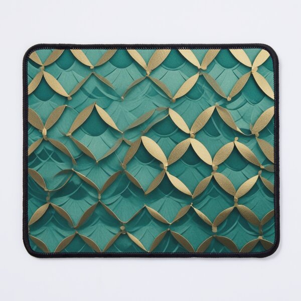 Item preview,  Mid-Century Overlapping Fish Scales & Feathers Pattern for Backgrounds designed and sold by hjian8219.