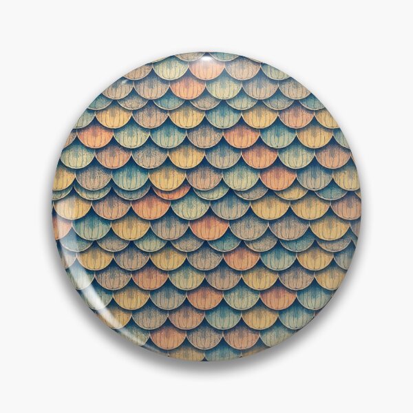 Item preview,  Mid-Century Overlapping Fish Scales & Feathers Pattern for Backgrounds designed and sold by hjian8219.