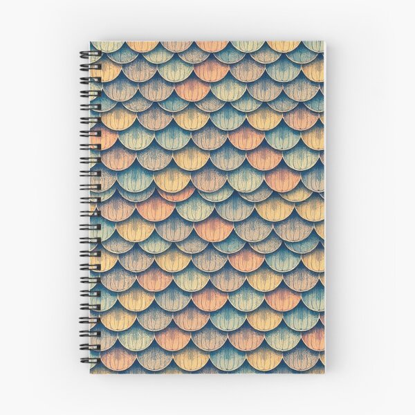 Item preview,  Mid-Century Overlapping Fish Scales & Feathers Pattern for Backgrounds designed and sold by hjian8219.