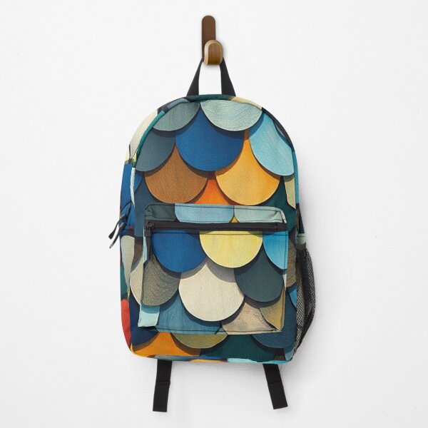 Item preview,  Mid-Century Overlapping Fish Scales & Feathers Pattern for Backgrounds designed and sold by hjian8219.