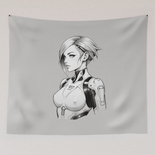 Item preview, Cyborg Girl designed and sold by ArtCraftLab.