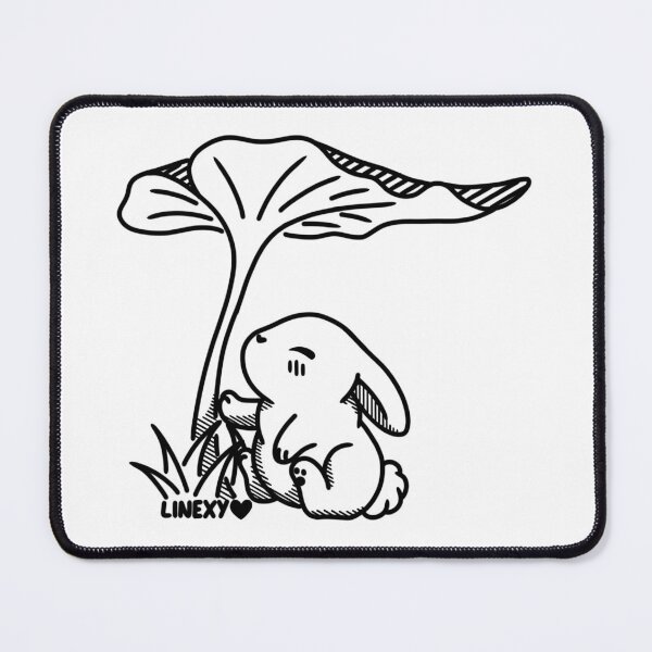 Item preview, Bunny under leaf umbrella designed and sold by Linexy.