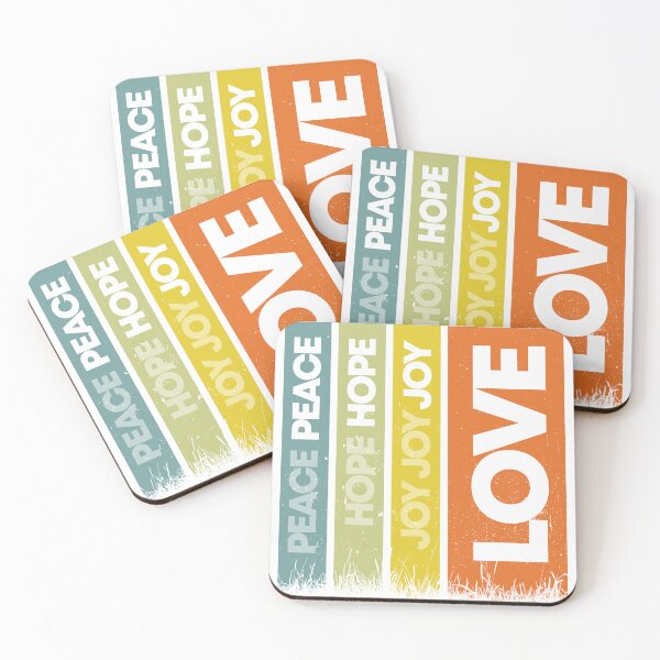 Item preview, PEACE. HOPE. JOY. LOVE. (NEUTRALS) designed and sold by alegnacreates.