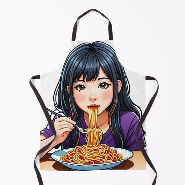 Item preview, Girl Eating Spaghetti designed and sold by JazzyPrints47.