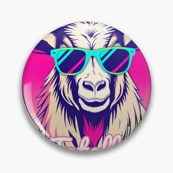 Item preview, Totally GOAT-tastic Neon Retro T-Shirt designed and sold by CoolEnthusias.