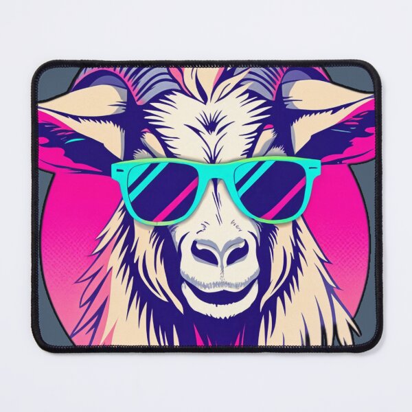 Item preview, Totally GOAT-tastic Neon Retro T-Shirt designed and sold by CoolEnthusias.