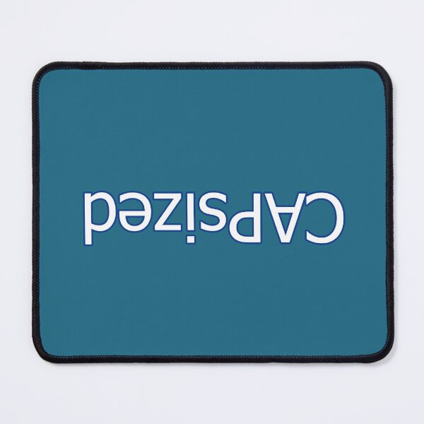 Item preview, Nautical Capsized Word White Text Blue Edge designed and sold by Beachy.