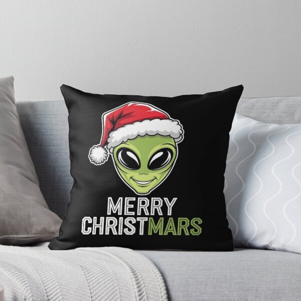Item preview, green alien in Santa hat Merry Christmas merry christmars funny designed and sold by BHMARTS.