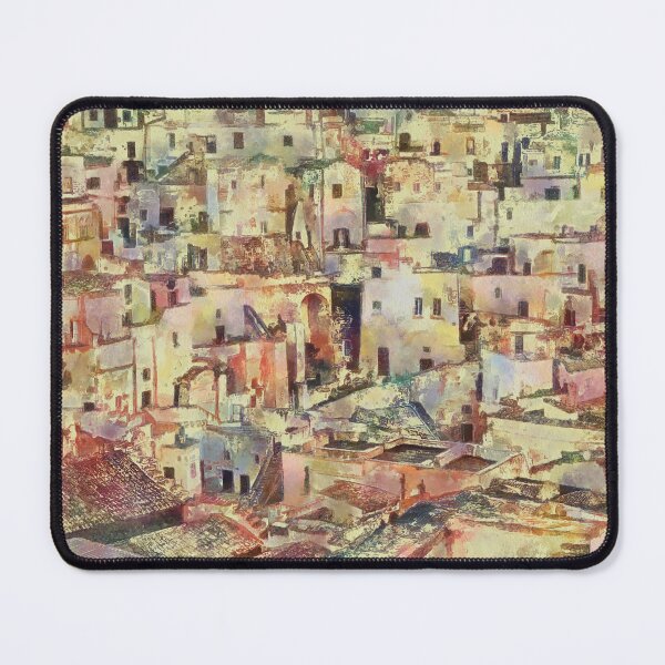 Item preview, Matera, Basilicata, Italy, landscape at dawn, watercolor painting - 2 designed and sold by Ermes.S.
