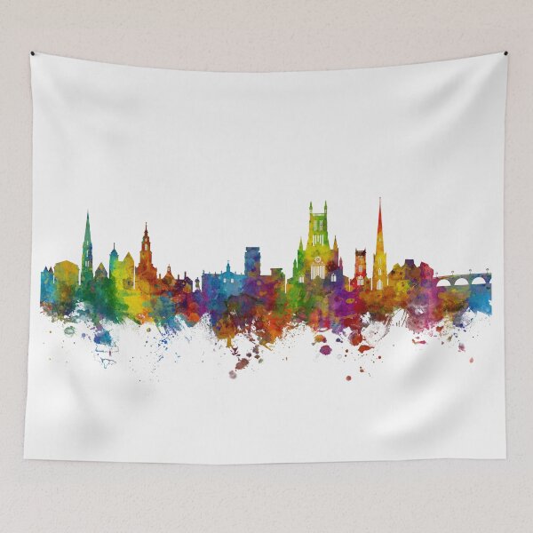 Item preview, Worcester England Skyline designed and sold by ArtPrints.