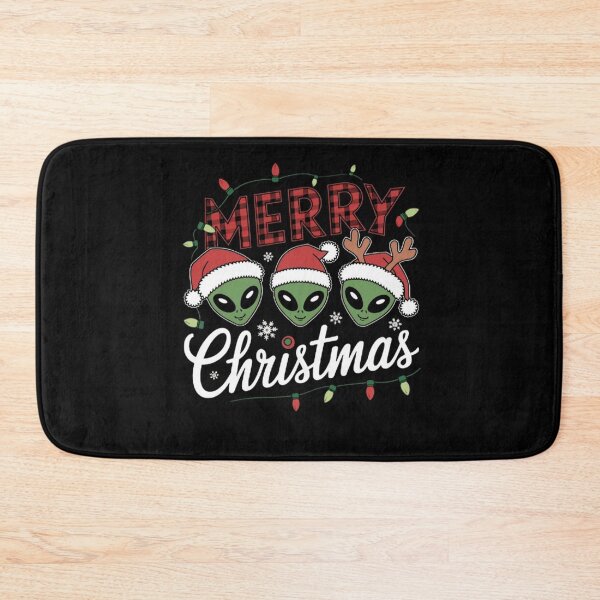 Item preview, Funny green alien in Santa hat Merry Christmas Lighting  designed and sold by BHMARTS.