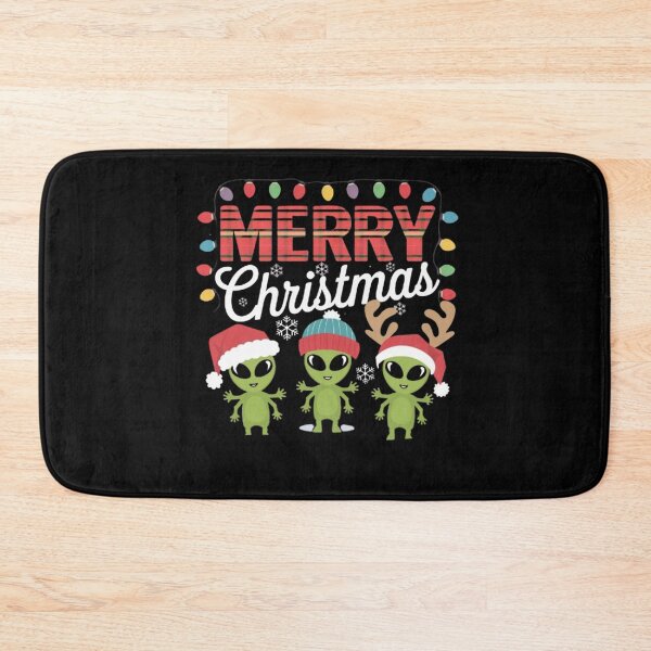 Item preview, Funny green alien in Santa hat Merry Christmas Lighting  designed and sold by BHMARTS.