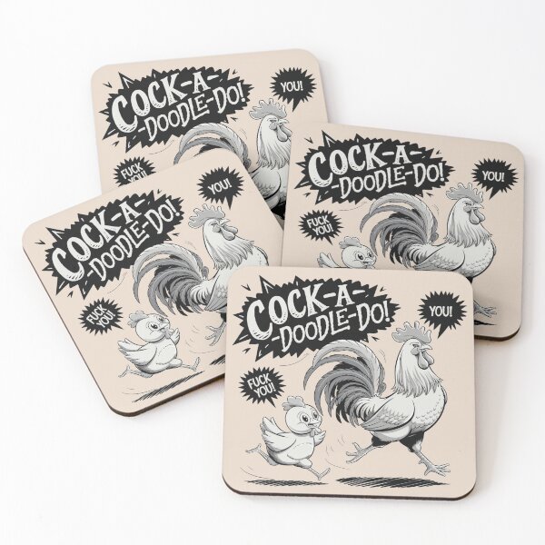Item preview, COCKADOODLEDO! FUNNY ROOSTER & CHICKEN COMIC designed and sold by SharingLove.