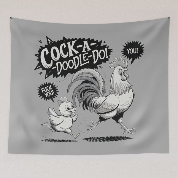 Item preview, COCKADOODLEDO! FUNNY ROOSTER & CHICKEN COMIC designed and sold by SharingLove.