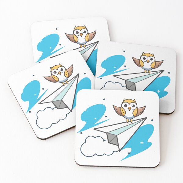 Item preview, Owl on a Paper Airplane designed and sold by omerfdln34.