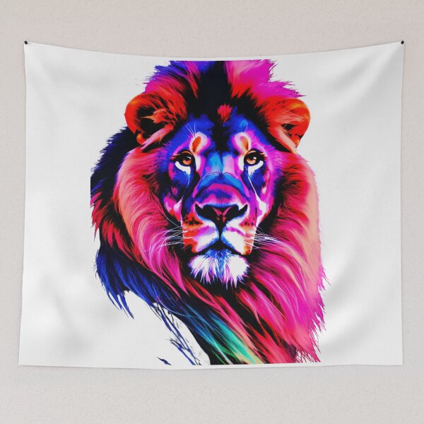 Item preview, King of Glow: Neon Lion Majesty designed and sold by Solo-SuperMom.