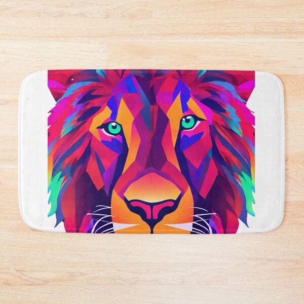 Item preview, Electric Pride: Vibrant Neon Lion designed and sold by Solo-SuperMom.