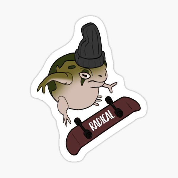 Item preview, Radical skateboard frog designed and sold by sagejulie7.