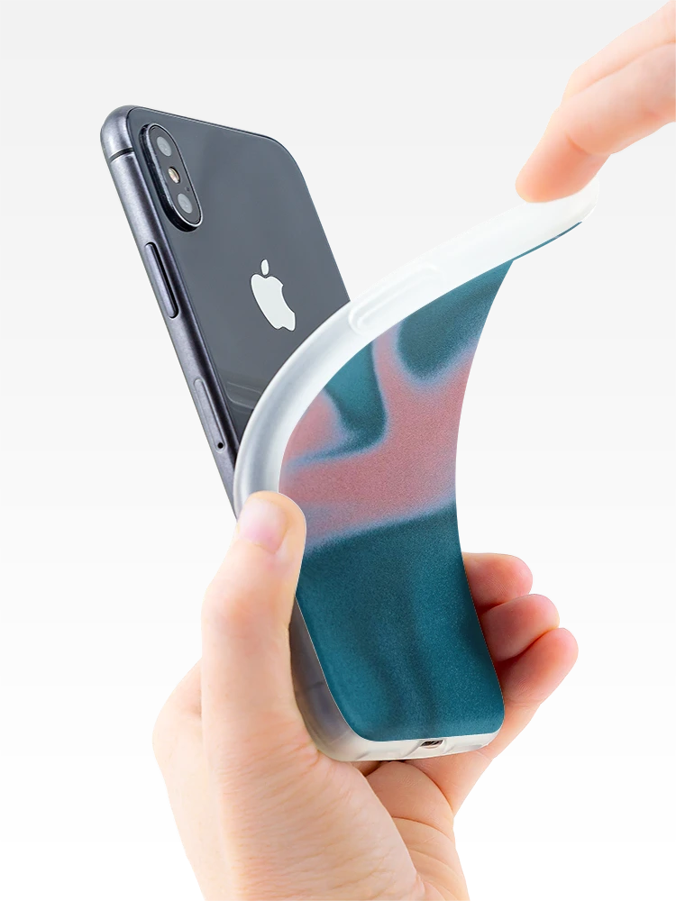 Thumbnail 4 of 5, iPhone Case, Fuzzy Gradient 5 designed and sold by Romi-Studio.