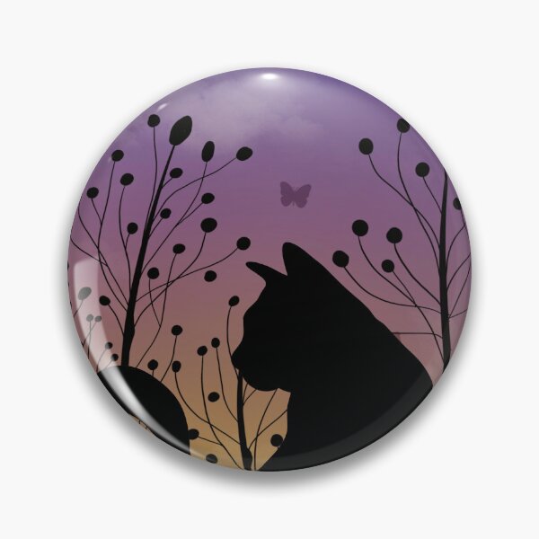 Item preview, Cat Silhouette Sunset designed and sold by HappyLifeCreate.
