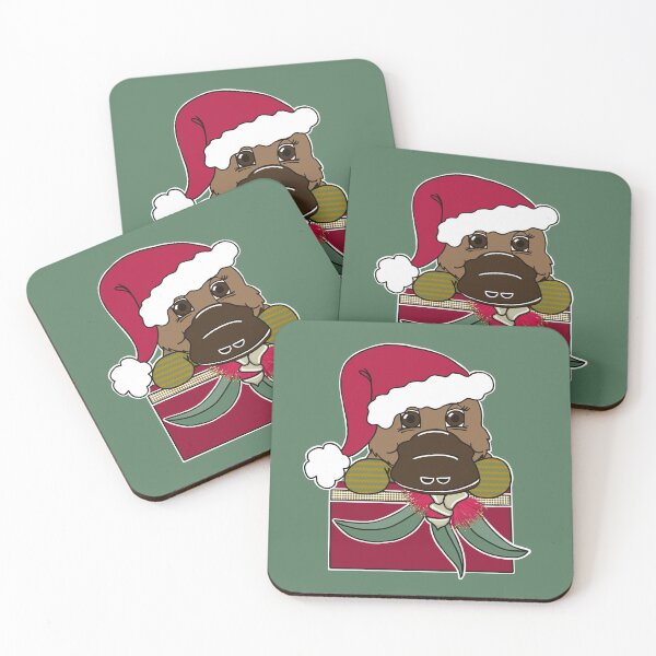 Item preview, "Platypus Santa" 2 | Aussie Christmas designed and sold by LiseHoltArt.