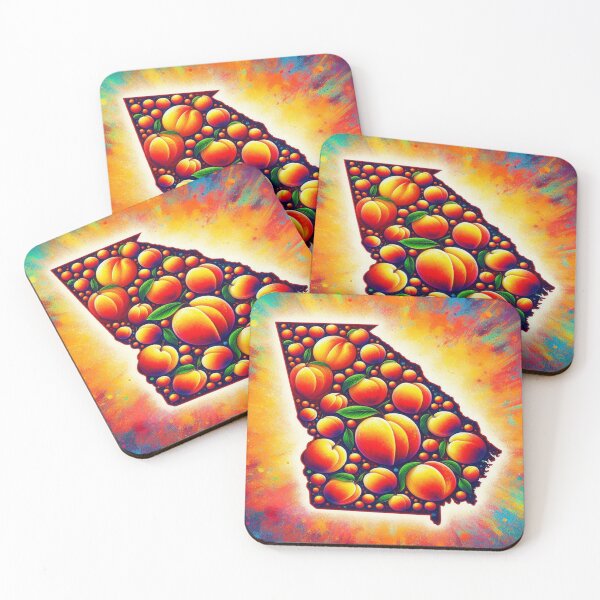 Item preview, Vibrant Georgia Peach Sticker designed and sold by Naomi Gutierrez Parrish.