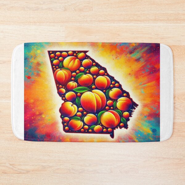 Item preview, Vibrant Georgia Peach Sticker designed and sold by Naomi Gutierrez Parrish.