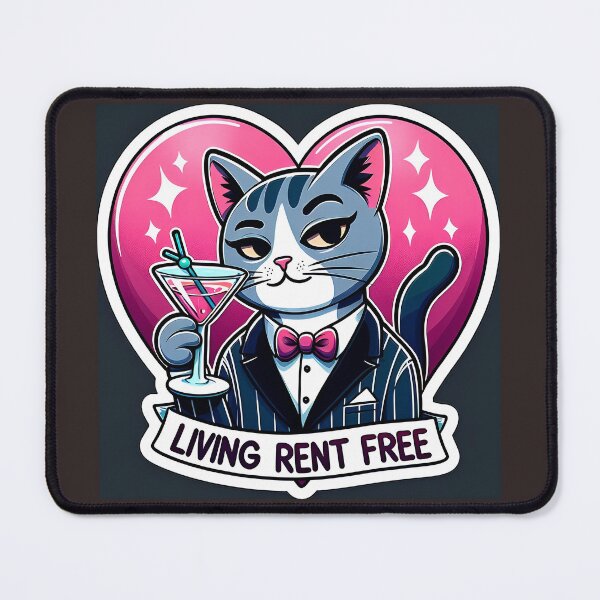 Item preview, Living rent free, martini designed and sold by BelovedExile.