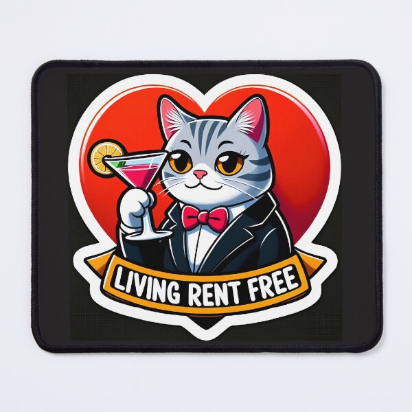 Item preview, Living rent free cat designed and sold by BelovedExile.