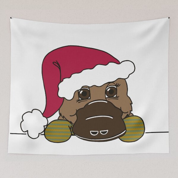 Item preview, "Platypus Santa" 1 | Merry Christmas designed and sold by LiseHoltArt.