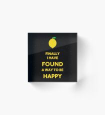 Happy - Happy Acrylic Block