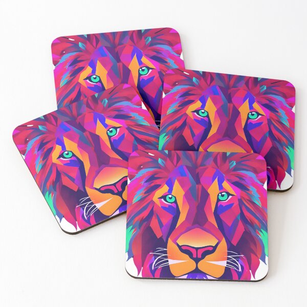 Item preview, Electric Pride: Vibrant Neon Lion designed and sold by Solo-SuperMom.