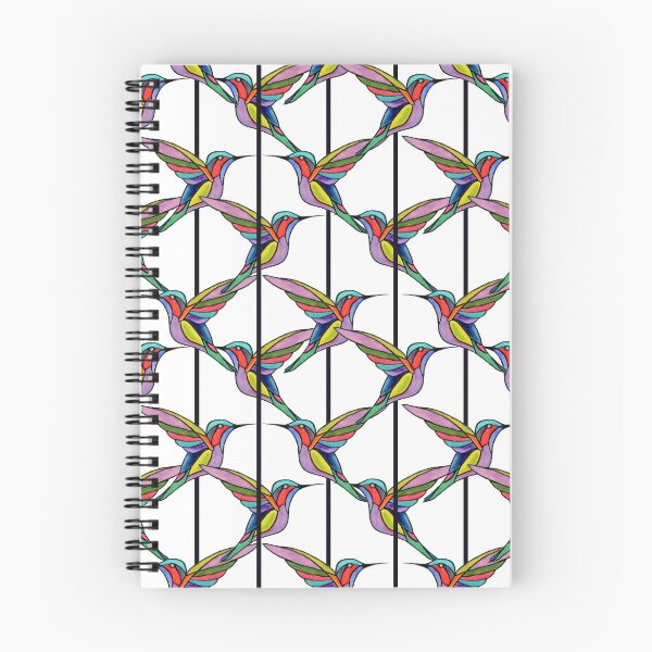 Item preview, Flying Jewel Carousel- Colorful Hummingbirds with stripes designed and sold by FaireWaveArt.
