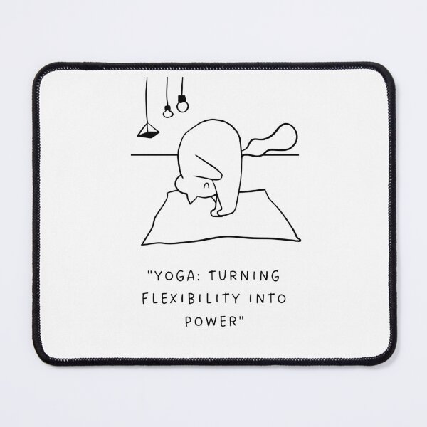 Item preview, Yoga: Turning Flexibility into Power | Yoga Cat Illustration designed and sold by RM-Journey.