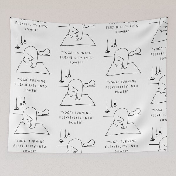 Item preview, Yoga: Turning Flexibility into Power | Yoga Cat Illustration designed and sold by RM-Journey.