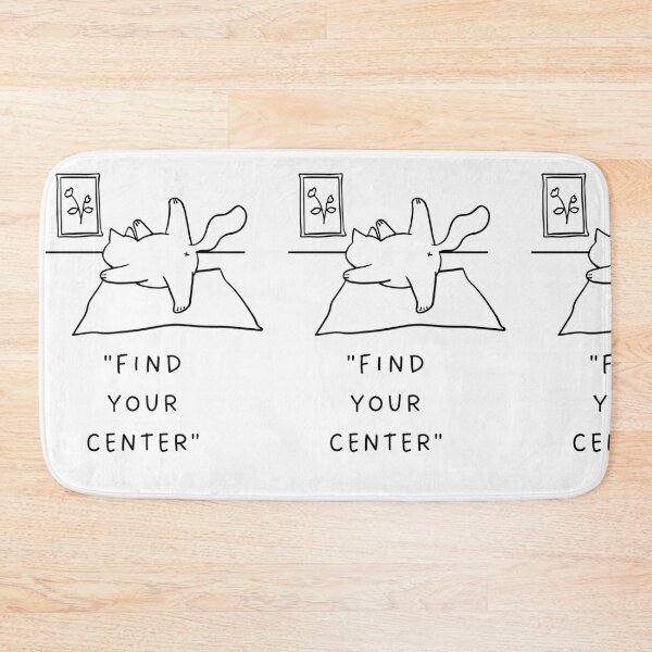 Item preview, Find Your Center | Yoga Cat Illustration designed and sold by RM-Journey.