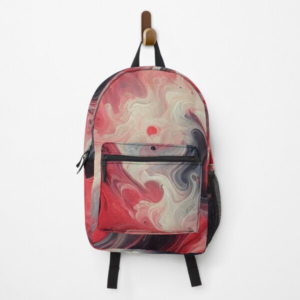 Item preview, Black, Red and White Swirling Marble Pattern #1  designed and sold by Paragon-Art.