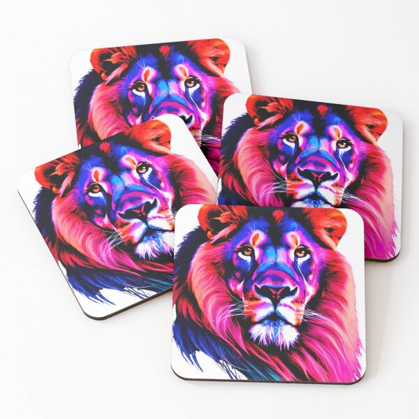 Item preview, King of Glow: Neon Lion Majesty designed and sold by Solo-SuperMom.