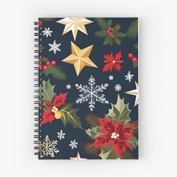 Item preview, Star with flowers and Christmas flakes designed and sold by Ciervo Primavera.
