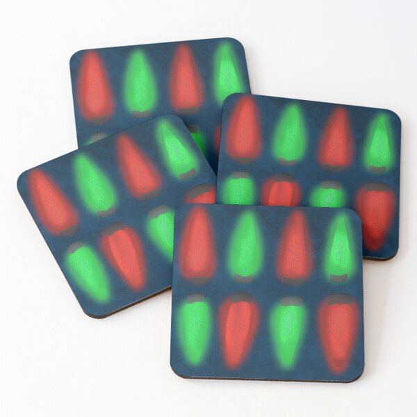 Item preview, Red and green holiday lights designed and sold by Zorrianna.