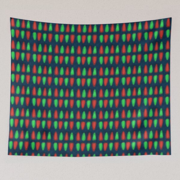 Item preview, Red and green holiday lights designed and sold by Zorrianna.