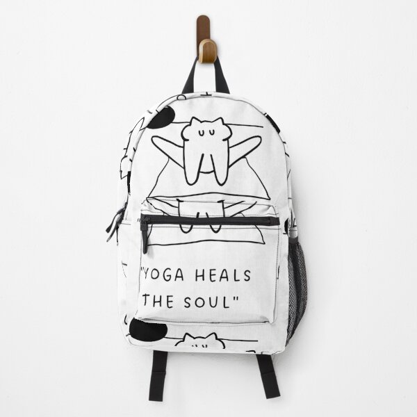 Item preview, Yoga Heals the Soul | Yoga Cat Illustration designed and sold by RM-Journey.