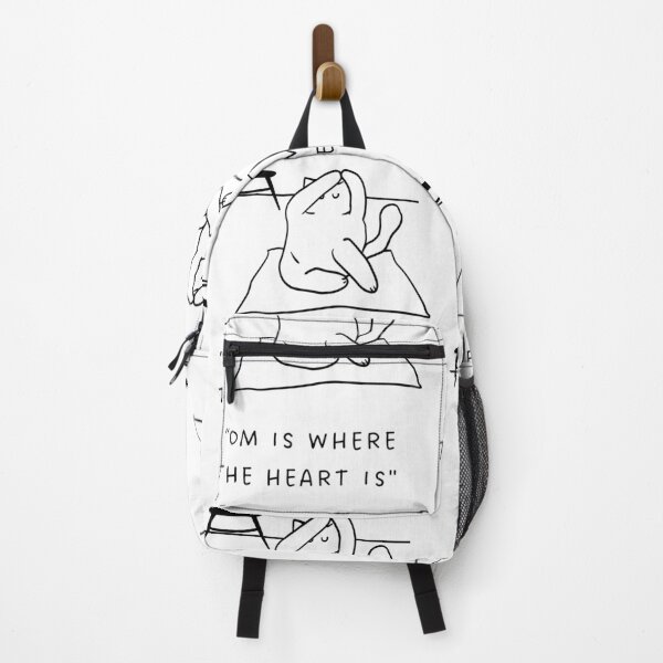 Item preview, Om is Where the Heart Is | Yoga Cat Illustration designed and sold by RM-Journey.