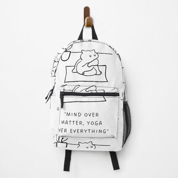 Item preview, Mind Over Matter, Yoga Over Everything | Yoga Cat Illustration designed and sold by RM-Journey.