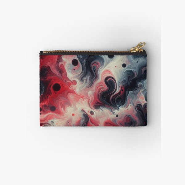 Item preview, Black, Red and White Swirling Marble Pattern #1  designed and sold by Paragon-Art.