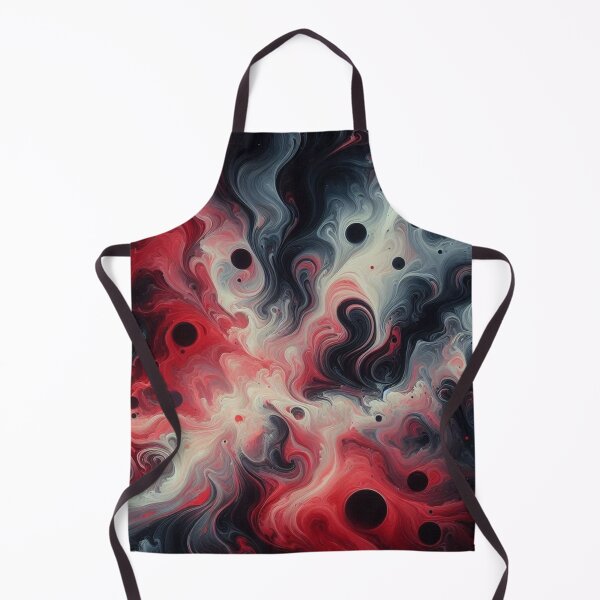 Item preview, Black, Red and White Swirling Marble Pattern #1 designed and sold by Paragon-Art.