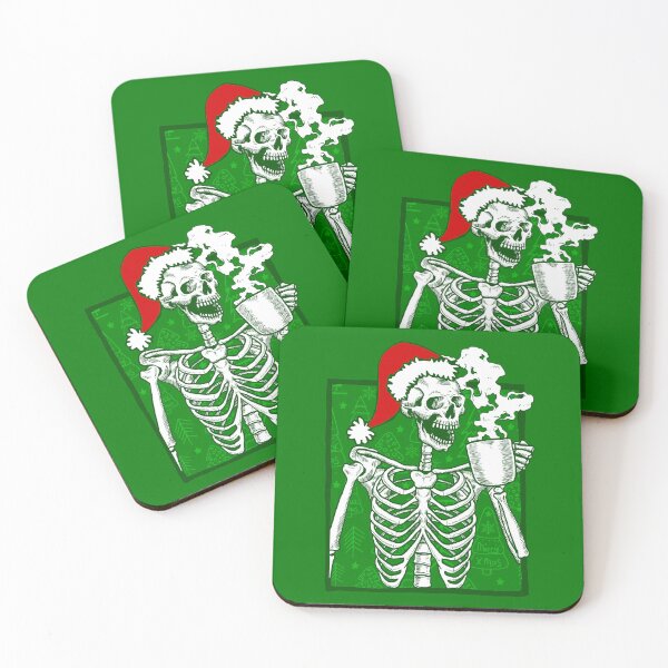 Item preview, gothic christmas coffee skeleton horror designed and sold by Gossip Rag.