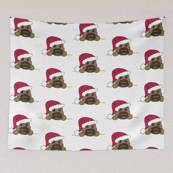 Item preview, "Platypus Santa" 2 | Merry Christmas designed and sold by LiseHoltArt.