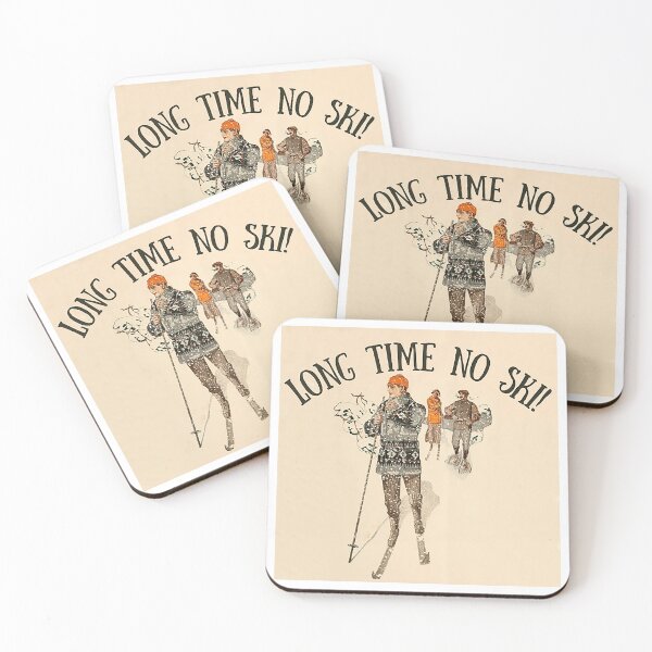 Item preview, Long Time No Ski! Skier Gift designed and sold by SSustainable.